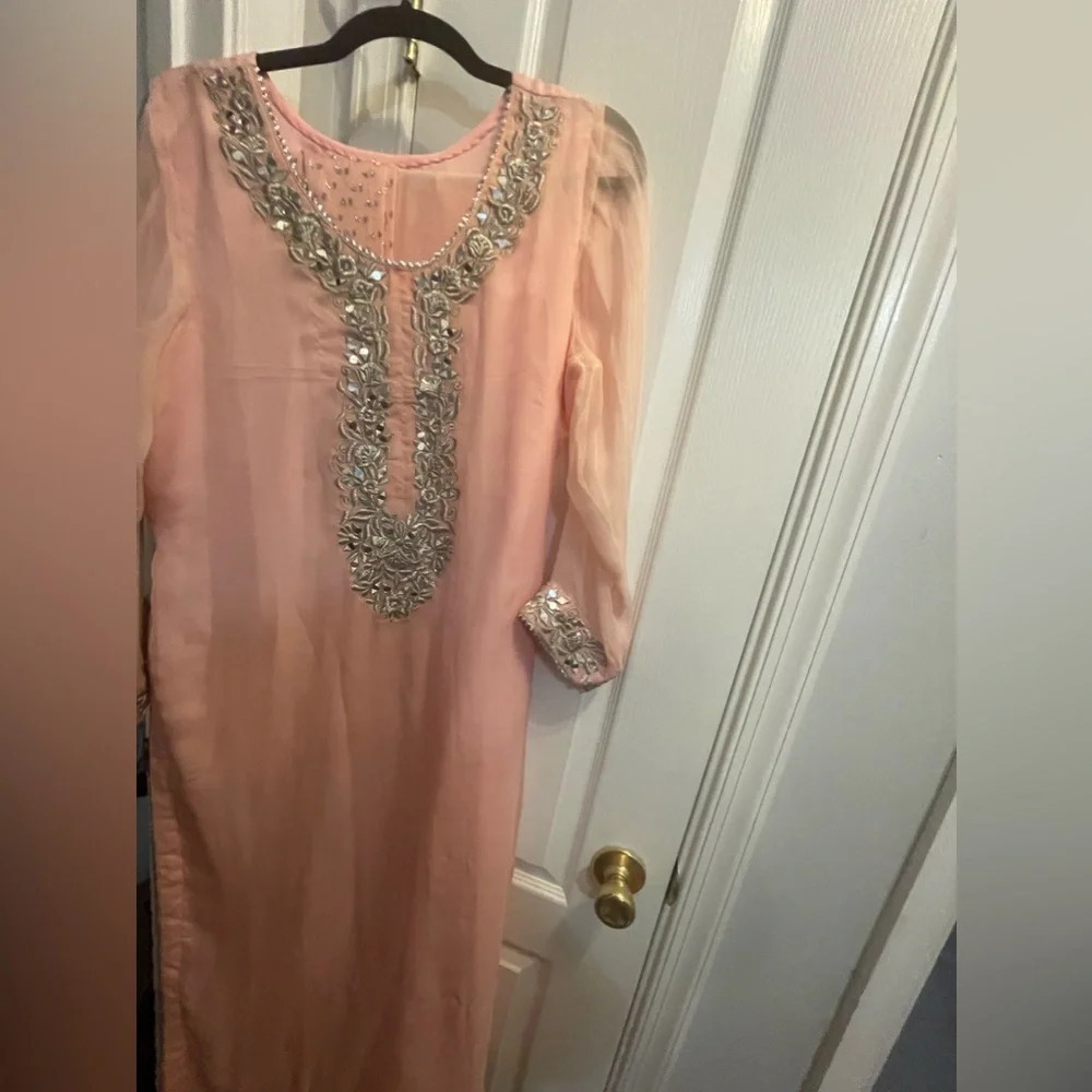 Pink large chest 22 shalwar kameez